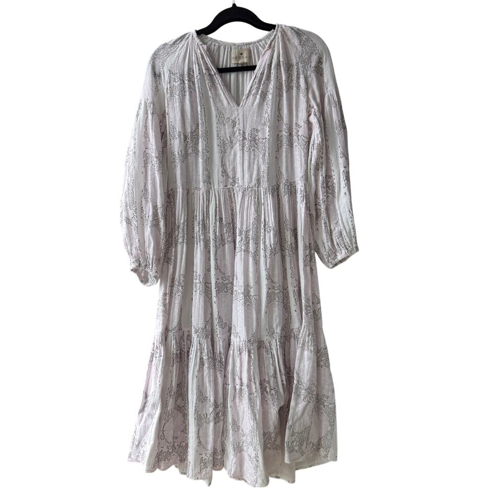 Hannah Artwear Floral Gauze Midi Dress - Picture 1 of 3